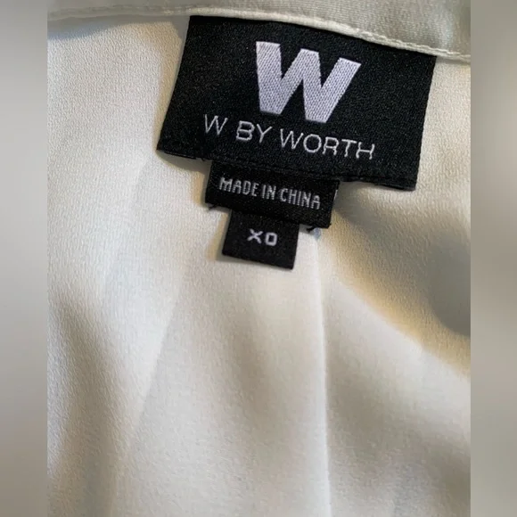 W by Worth Black and White Abstract Pleated High-Low Skirt - Picture 9 of 10